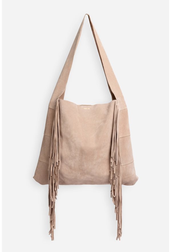 ITALIAN SUEDE FRINGE HOBO