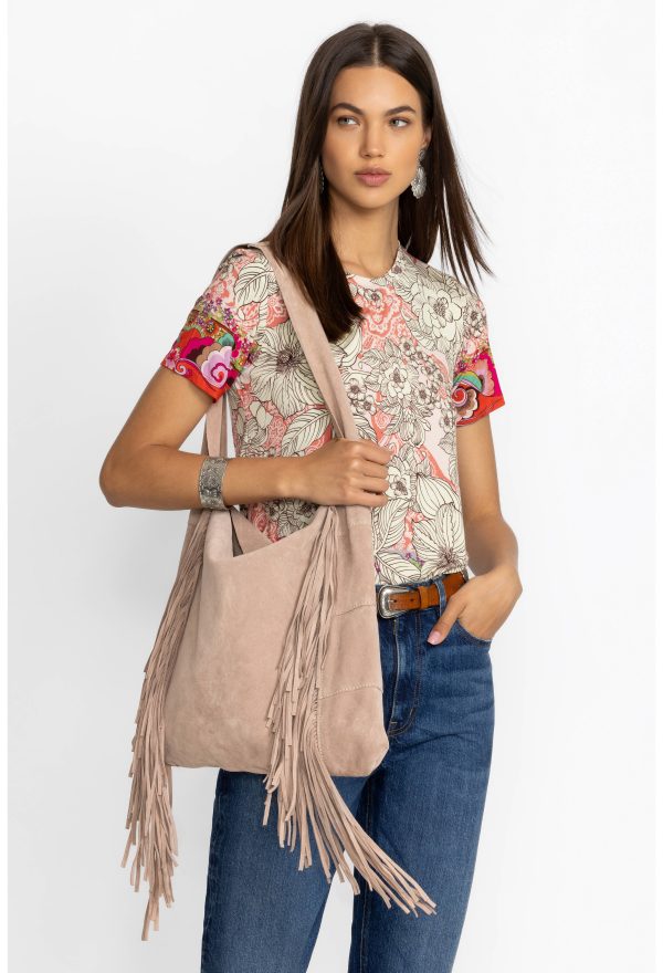 ITALIAN SUEDE FRINGE HOBO - Image 3