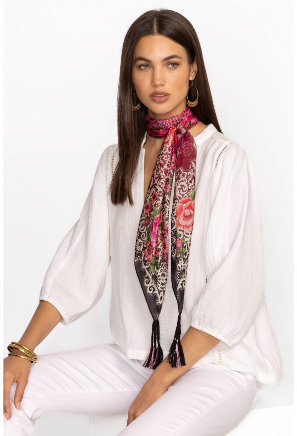 PINK LACE SCARF - Image 3