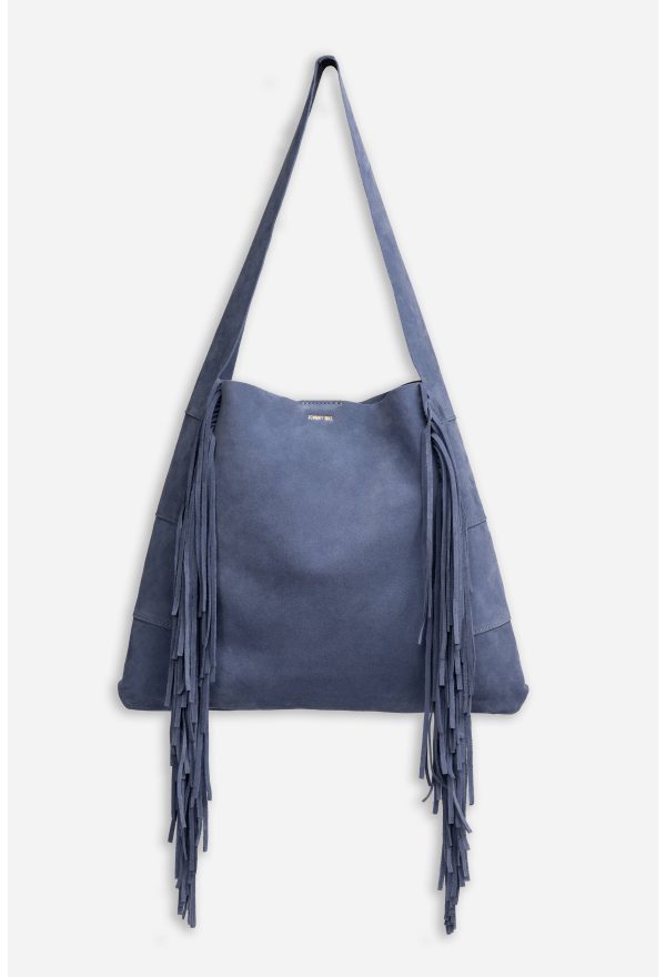 ITALIAN SUEDE FRINGE HOBO