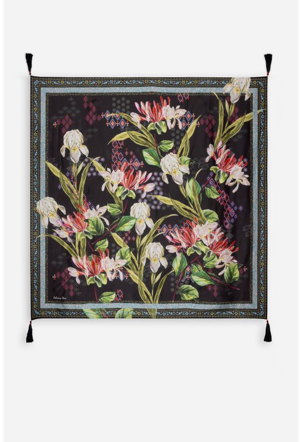 IRIS WHISPER SILK SCARF