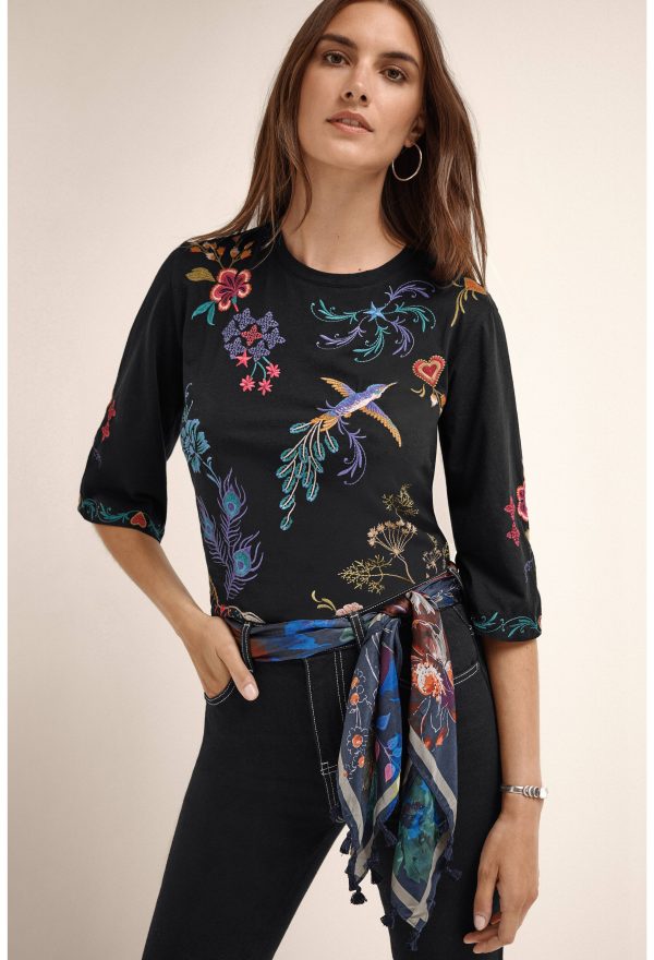 MIDNIGHT SILK SCARF - Image 3