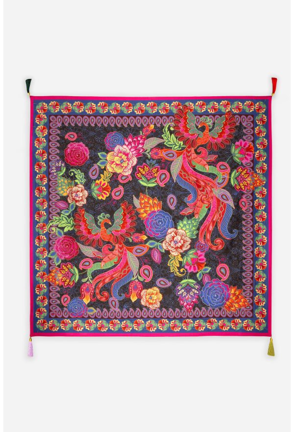 EMBERWING SILK SCARF