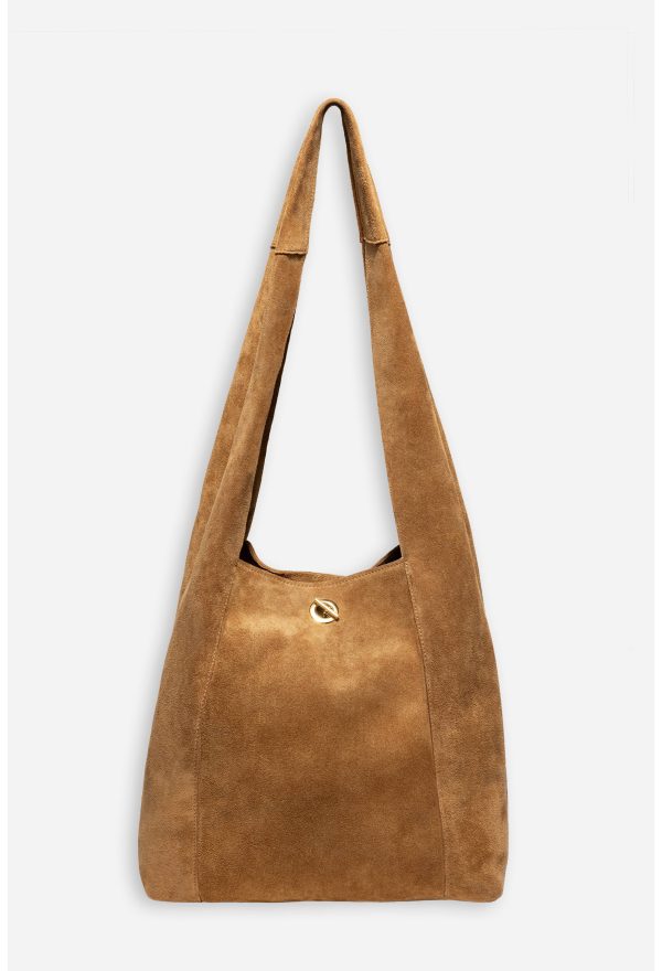 TASSEL CHAIN ITALIAN SUEDE HOBO BAG - Image 2