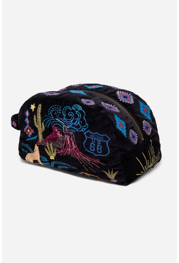 ARIZONA COTTON VELVET MAKEUP BAG - Image 2