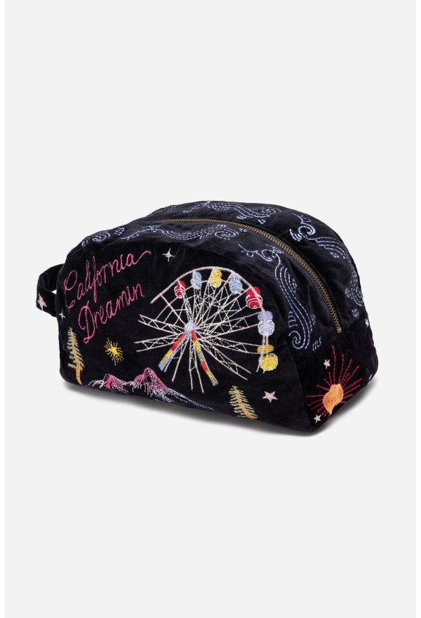 CALIFORNIA COTTON VELVET MAKEUP BAG - Image 2