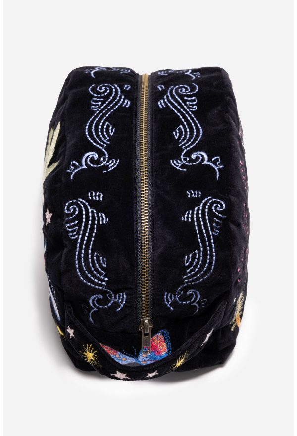 CALIFORNIA COTTON VELVET MAKEUP BAG - Image 3