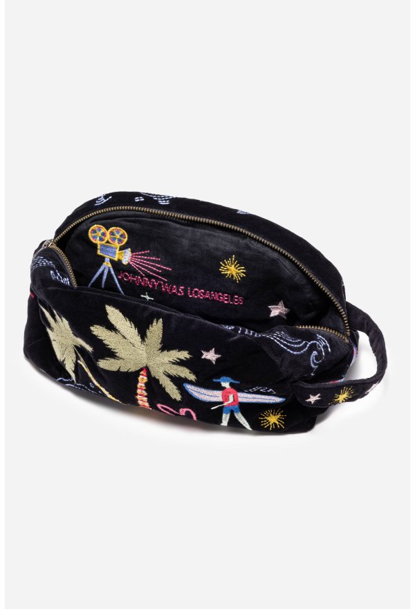 CALIFORNIA COTTON VELVET MAKEUP BAG - Image 4