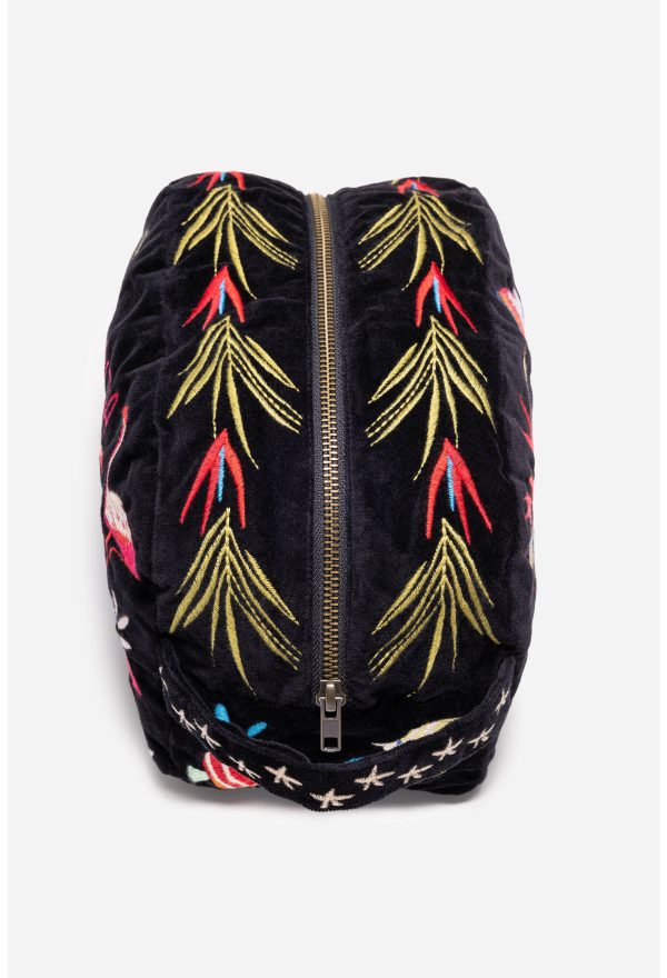 FLORIDA COTTON VELVET MAKEUP BAG - Image 3