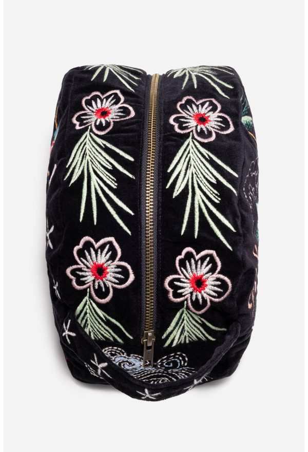 HAWAII COTTON VELVET MAKEUP BAG - Image 3