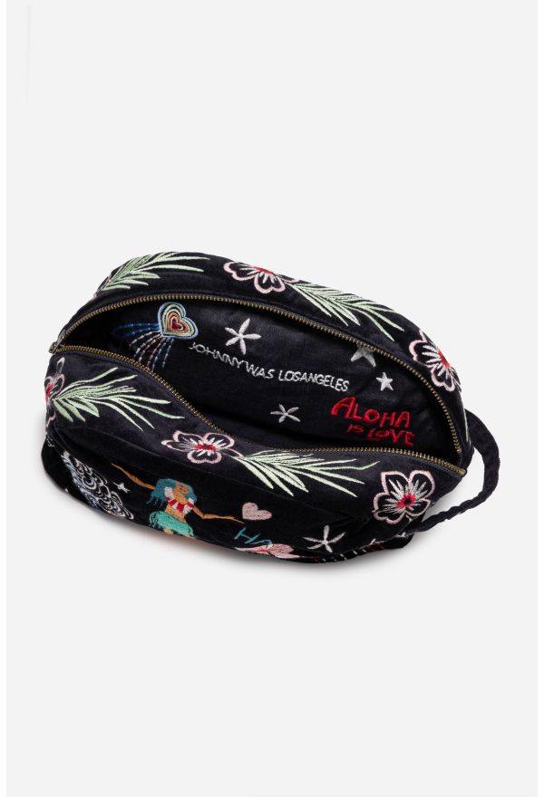 HAWAII COTTON VELVET MAKEUP BAG - Image 4