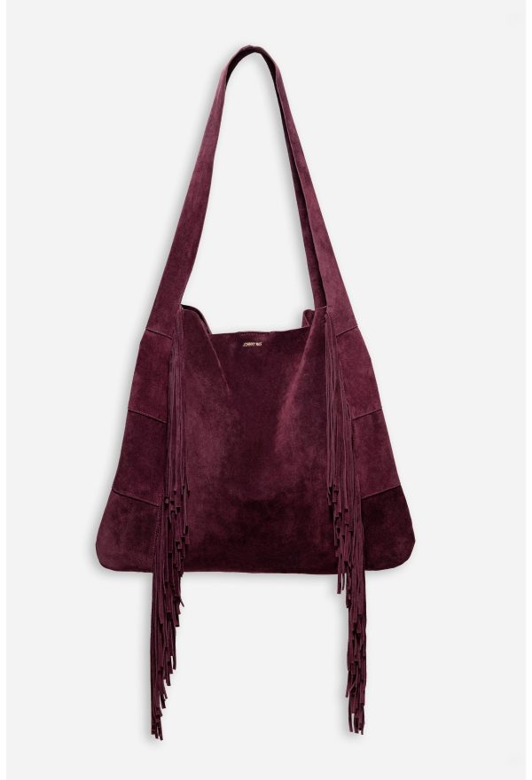 AMARONE ITALIAN SUEDE FRINGE HOBO
