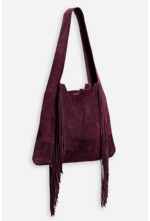 AMARONE ITALIAN SUEDE FRINGE HOBO - Image 3