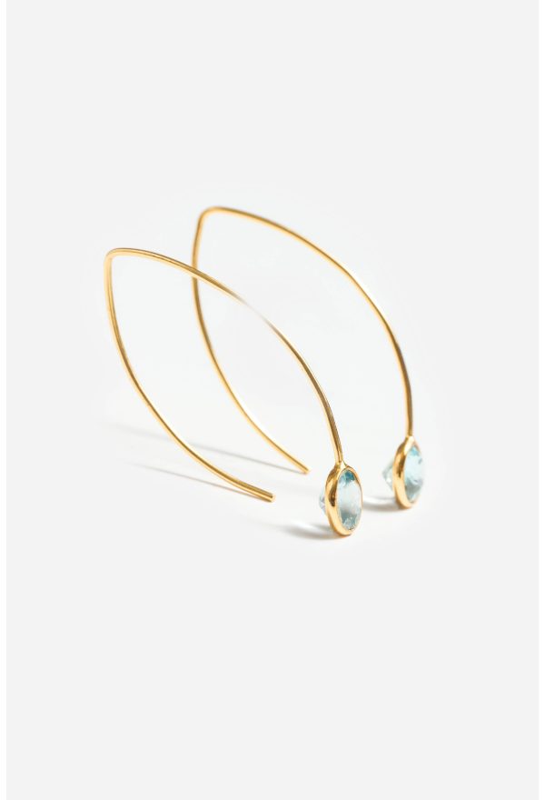 BLUE MADAM DROP EARRINGS