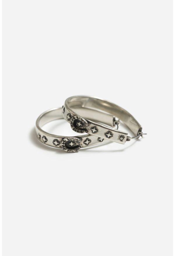 WESTERN HORSESHOE HOOP EARRINGS
