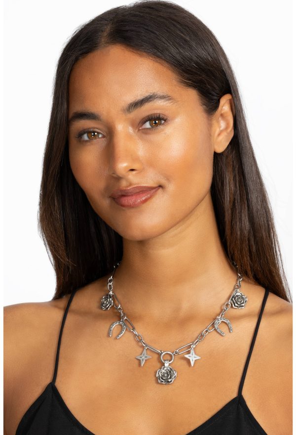 WESTERN ROSE CHARM NECKLACE - Image 3