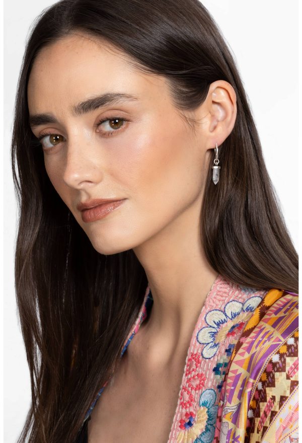 CRYSTAL DROP EARRINGS - Image 2