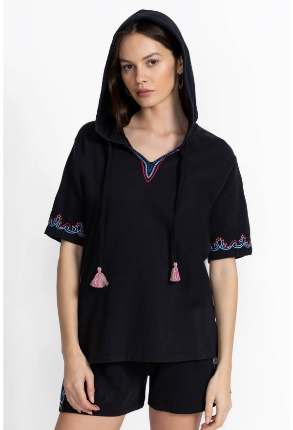 BEE ACTIVE NOTCHED PULLOVER HOODIE - Image 3