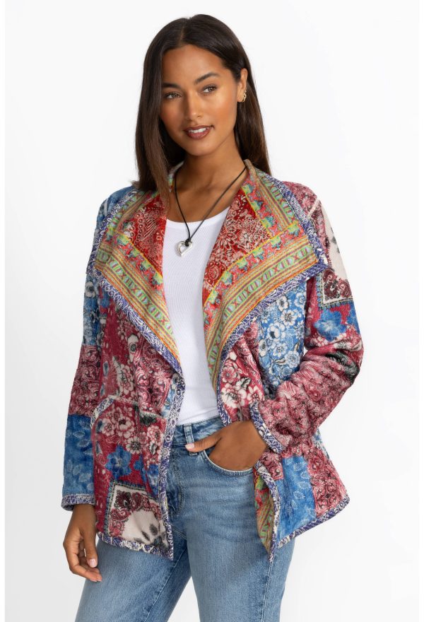 JOAN WRAP BINDED SHERPA JACKET