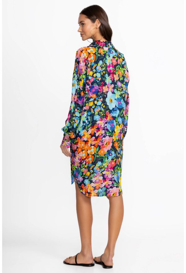 WILD BLOOM LONG SHIRT DRESS - Image 4