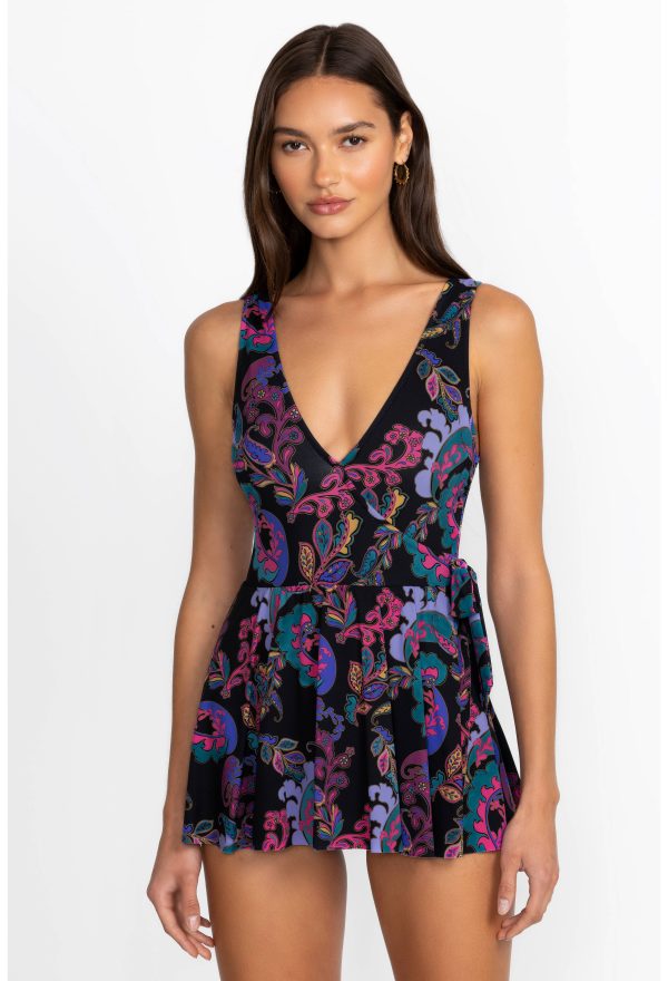 FATIMA WRAP SKIRTED ONE PIECE