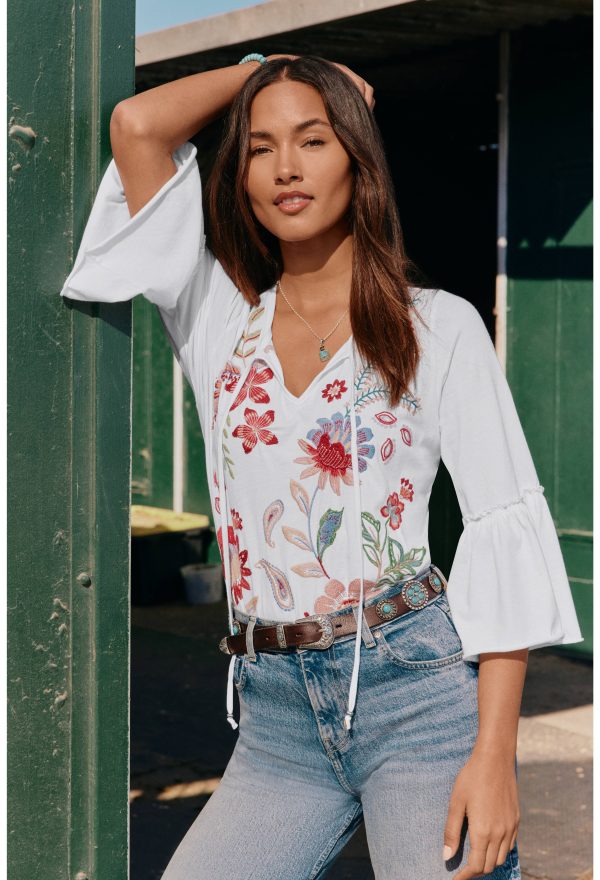RUFFLE SLEEVE T-SHIRT - Image 5