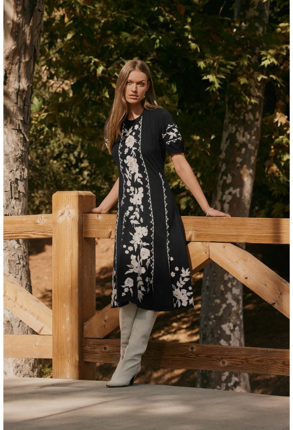 SEAMED KNIT DRESS - Image 6