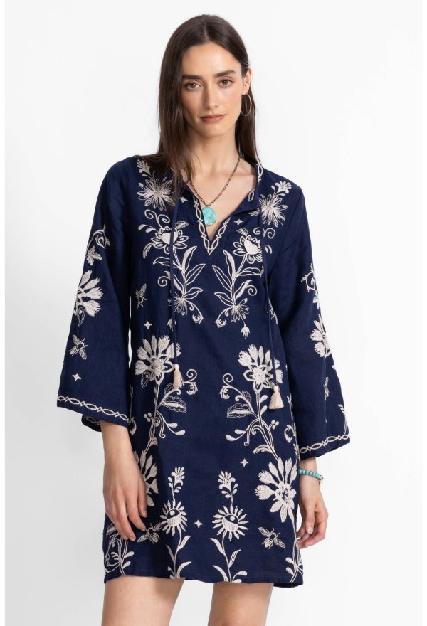 KIMONO SLEEVE RELAXED DRESS