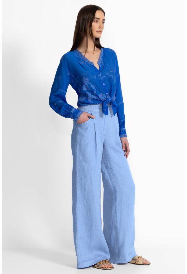 WIDE LEG PLEAT PANT - Image 2