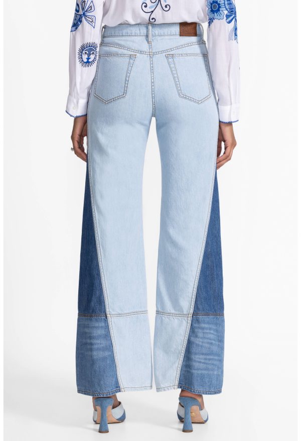 THE PIECED STRAIGHT FLARE JEAN - Image 4