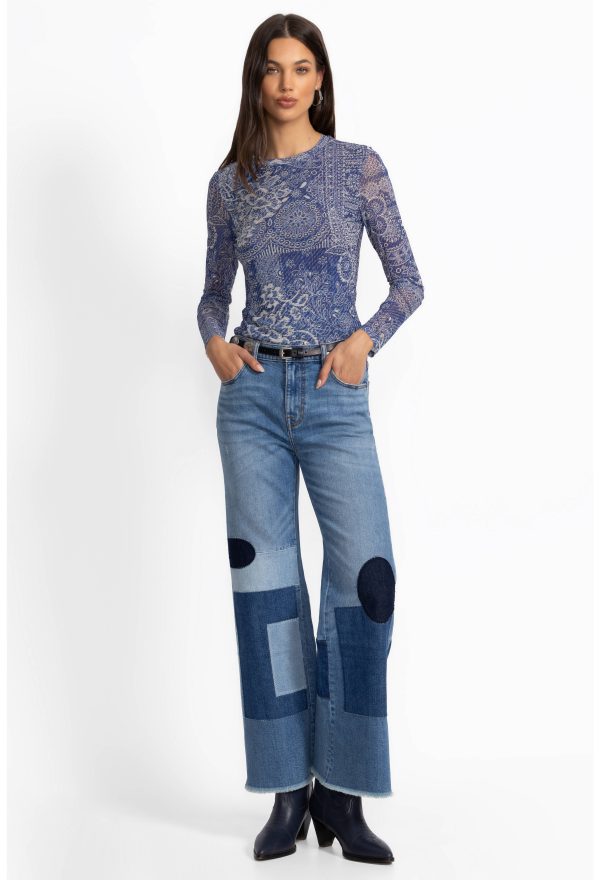 THE PATCHED STRAIGHT FLARE JEAN - Image 3