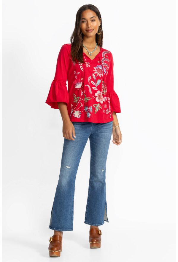 THE SIDE SLIT PULL ON KICK FLARE