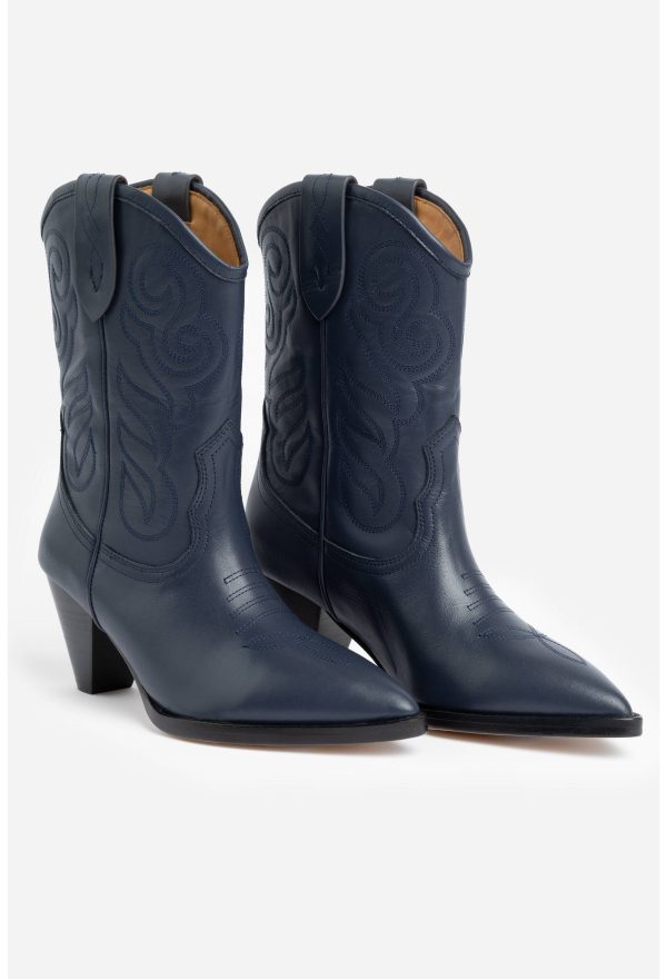 MIDNIGHT ANKLE COWBOY BOOT - Image 4
