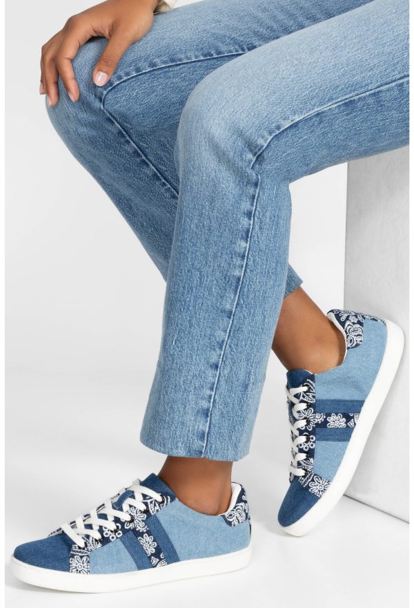 BANDANA EMBROIDERED DENIM SNEAKER - Image 6