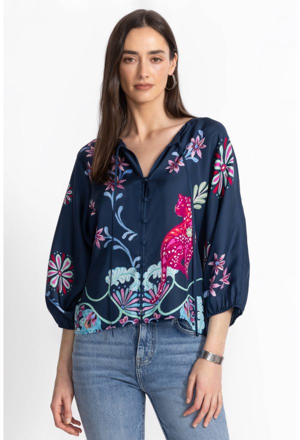 HARLYN BUTTON FRONT BLOUSE