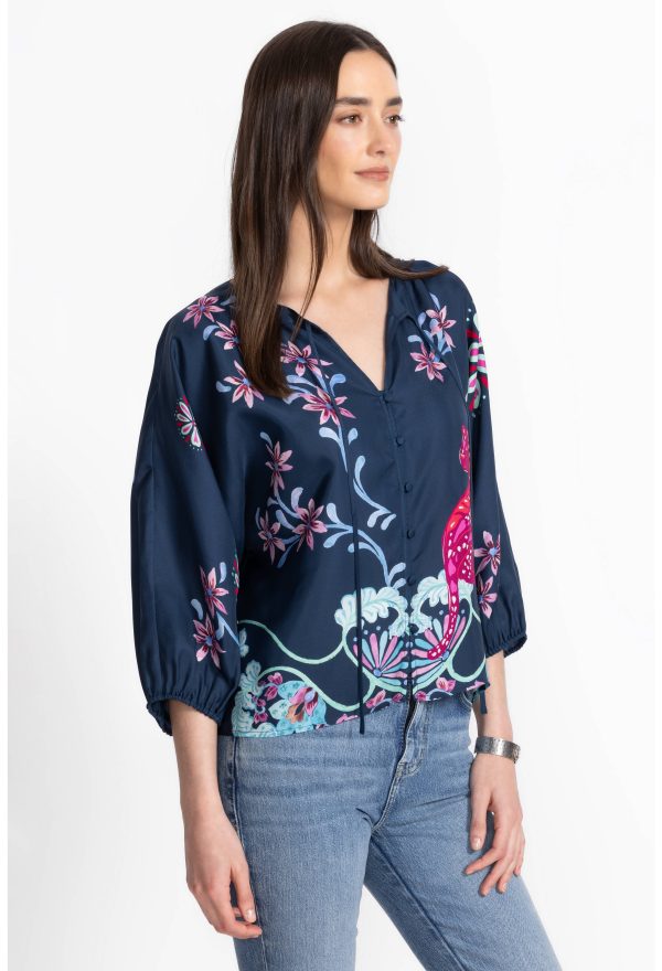 HARLYN BUTTON FRONT BLOUSE - Image 2