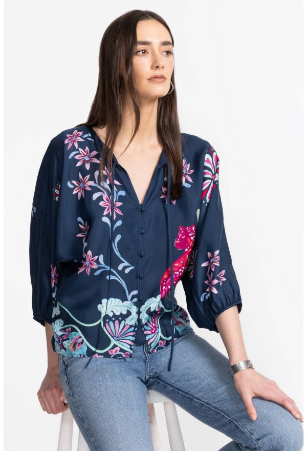 HARLYN BUTTON FRONT BLOUSE - Image 3