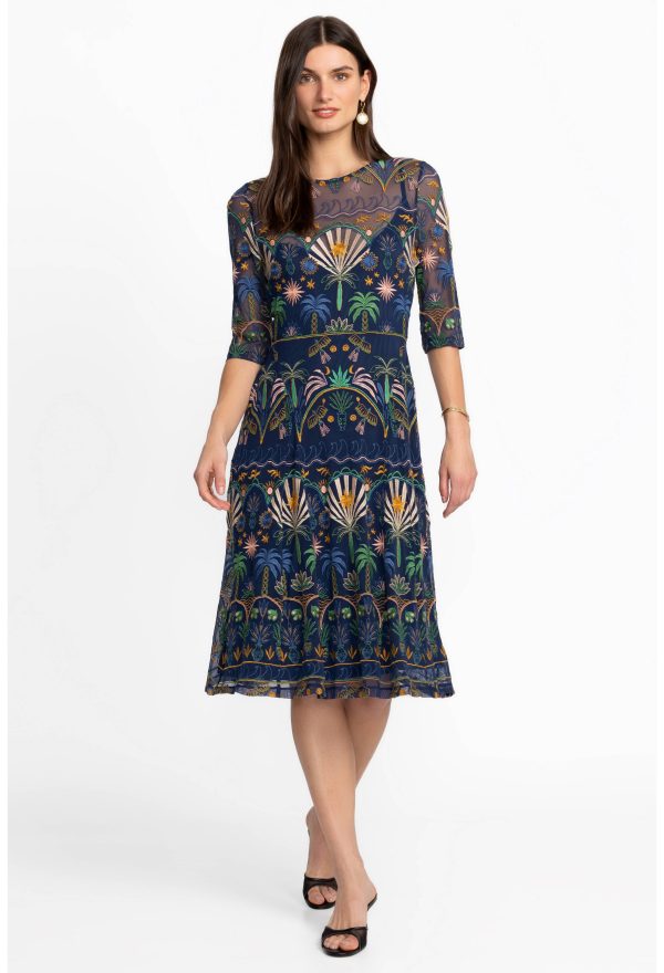 NOVA PANELED MIDI DRESS