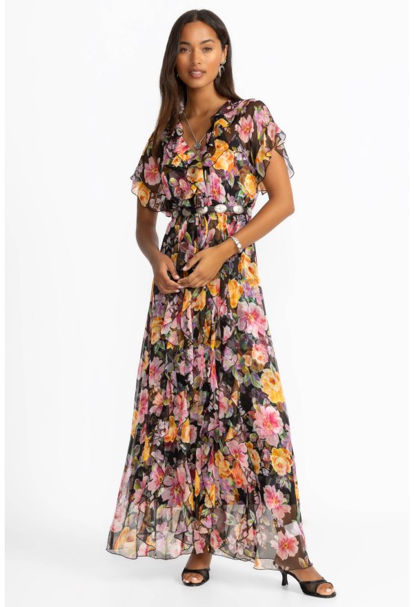 SURI RUFFLE MAXI DRESS