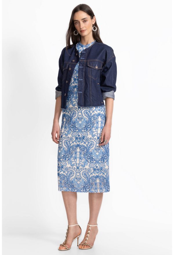 LIZANDREA MESH MIDI SKIRT