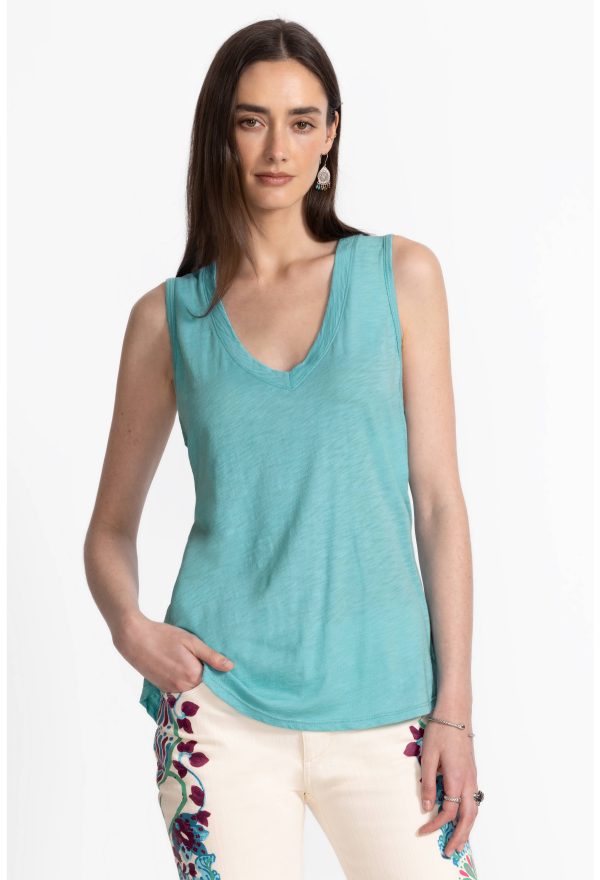 SLUB JERSEY HI LOW TANK