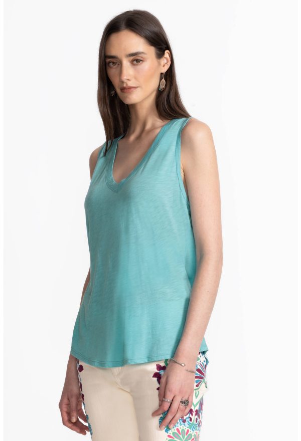 SLUB JERSEY HI LOW TANK - Image 2