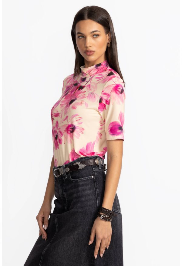THE JANIE FAVORITE FITTED ELBOW SLEEVE MOCK NECK - Image 2