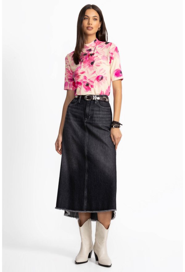 THE JANIE FAVORITE FITTED ELBOW SLEEVE MOCK NECK - Image 3