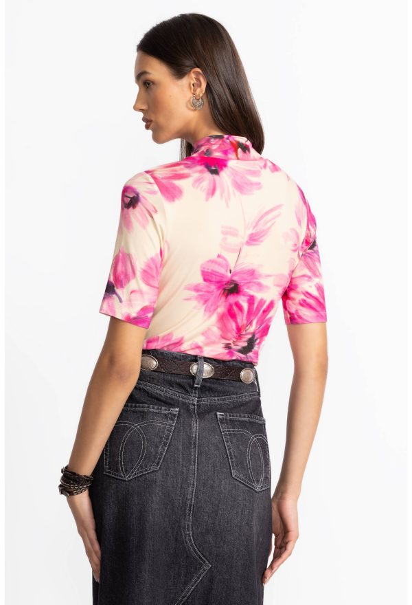 THE JANIE FAVORITE FITTED ELBOW SLEEVE MOCK NECK - Image 4