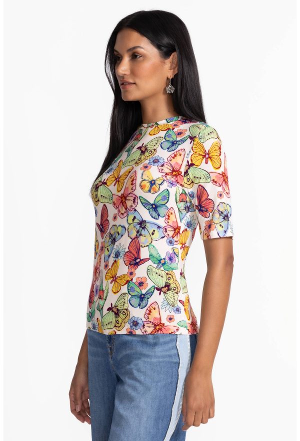 THE JANIE FAVORITE FITTED ELBOW SLEEVE TEE - Image 2