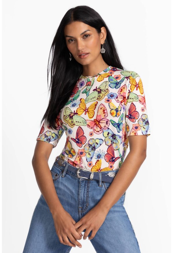 THE JANIE FAVORITE FITTED ELBOW SLEEVE TEE - Image 3