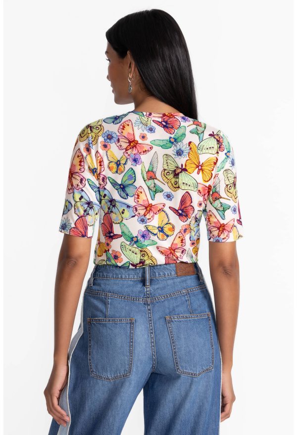 THE JANIE FAVORITE FITTED ELBOW SLEEVE TEE - Image 4