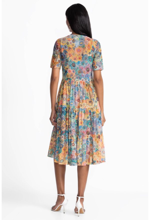 MESH TIERED DRESS - Image 4