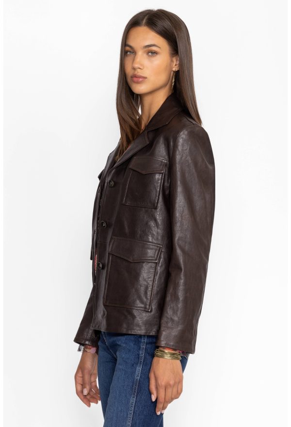 PATCH POCKET ITALIAN LEATHER JACKET - Image 2